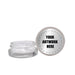 7ml Clear Glass Low Profile Container - Black or White Cap With Labels & Application-Low Profile Jars