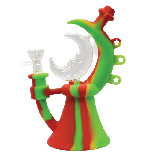 8" Artemis Silicone Water Pipe - Color May Vary - (1 Count)-Hand Pipes, Rigs, & Bubblers