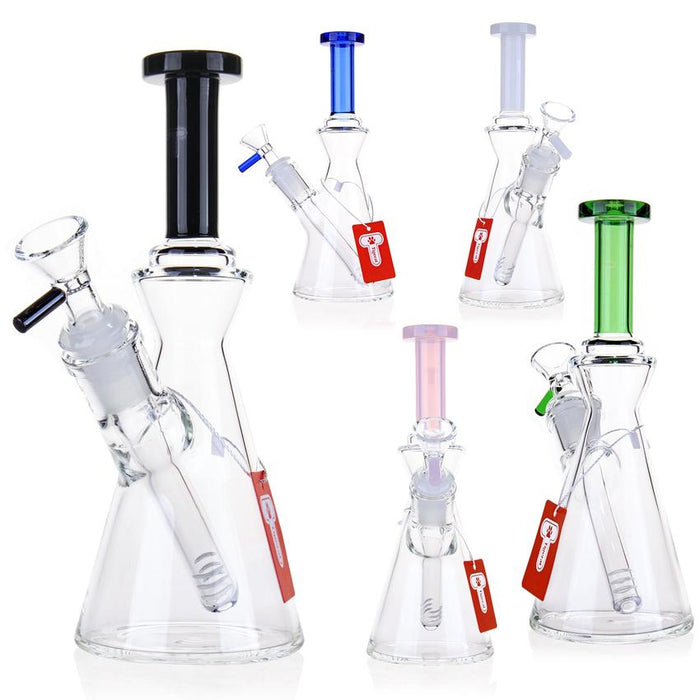 8" Beaker Tube Water Pipe - Various Colors - (1 Count)-Hand Pipes, Rigs, & Bubblers