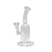 8" Bent Neck Inline Drop Perc Bong Water Bubbler Beaker Pipe - (1 Count)-Hand Pipes, Rigs, & Bubblers