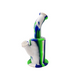 8" Bent Neck Silicone Dab Rig with Male Bangor Bowl - Color May Vary - (1 OR 3 Count) 1 Count-