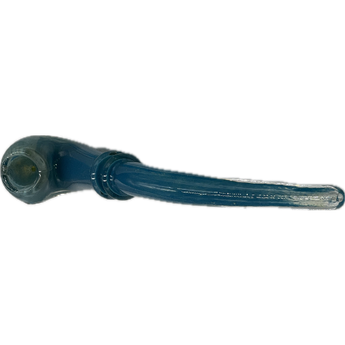 8" Deep Fumed And Frit Double Rim Sherlock Hand Pipe - Design May Vary - (1 Count)-Hand Glass, Rigs, & Bubblers
