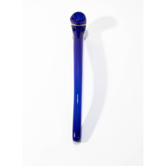 8" Extended Sherlock Glass Hand Pipe – Cobalt Blue – (1 Count)-Hand Pipes, Rigs, & Bubblers