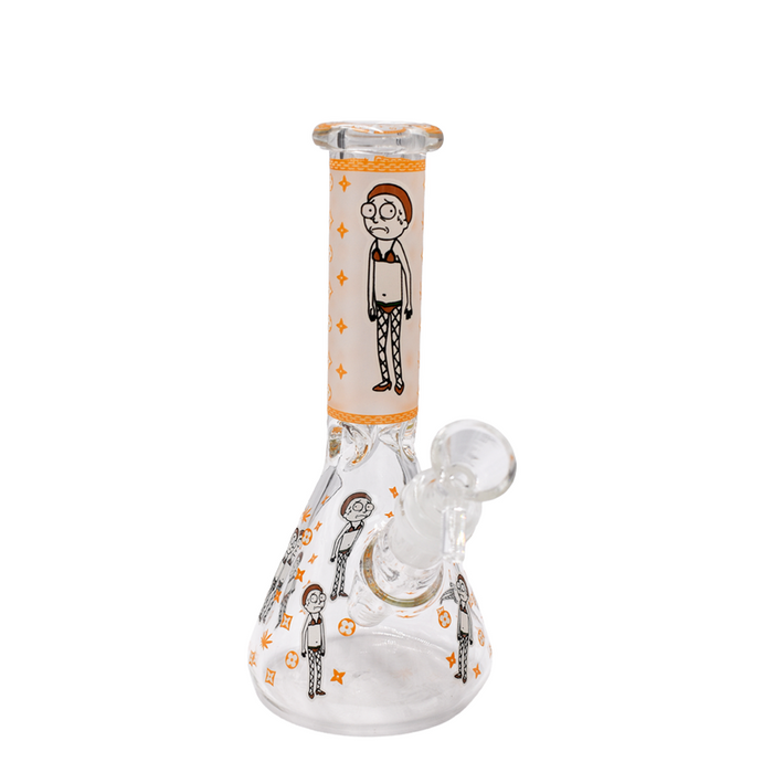 8" Glow in the Dark R&M Water Pipe - Various Colors - (1 Count)-Hand Pipes, Rigs, & Bubblers