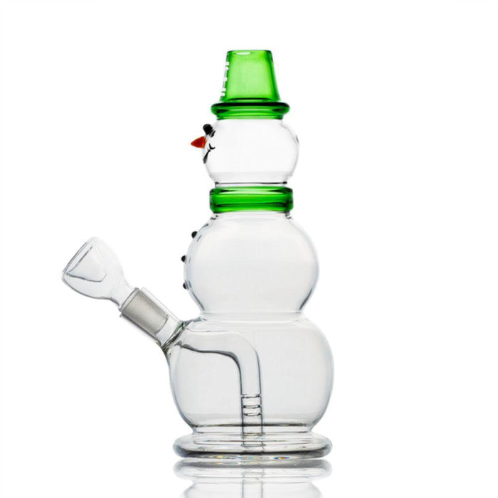 8" Hemper Snowman Mini Water Bubbler - Various Colors - (1 Count)-Hand Glass, Rigs, & Bubblers