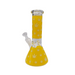 8" Leaf Art Glow Beaker Water Pipe - (1 Count)-Hand Pipes, Rigs, & Bubblers