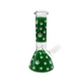 8" Leaf Art Glow Beaker Water Pipe - (1 Count)-Hand Pipes, Rigs, & Bubblers