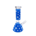 8" Leaf Art Glow Beaker Water Pipe - (1 Count)-Hand Pipes, Rigs, & Bubblers