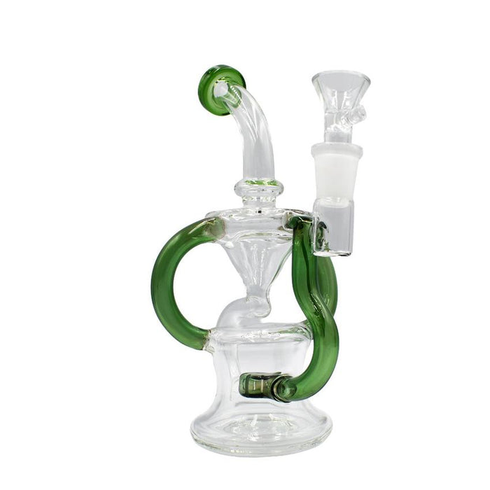 8" Recycler Waterpipe - Colors May Vary- (1 Count)-Hand Pipes, Rigs, & Bubblers