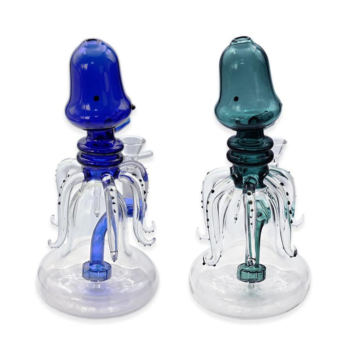 8" Tall Octopus Perc Water Perc - Design And Color May Vary - (1 Count)-Hand Pipes, Rigs, & Bubblers
