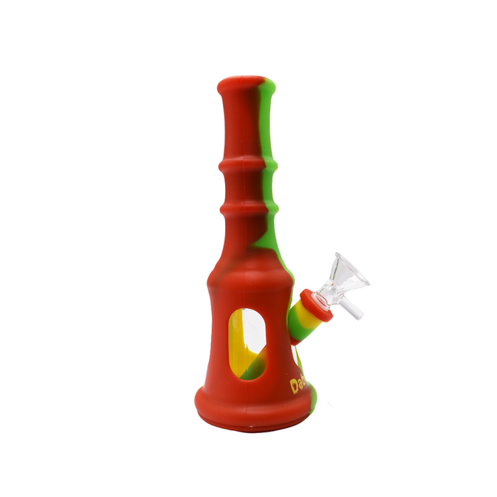8" Waxmaid Pagoda Silicone Water Pipe - Color May Vary - (1 Count)-Glass Water Pipes