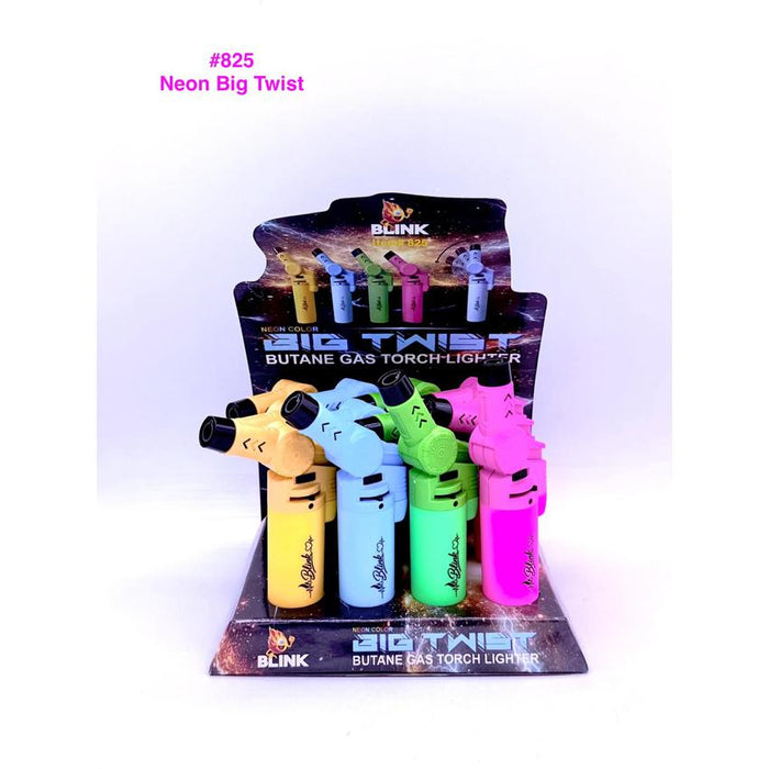 825-Blink Big Twist Torch Display - (12 count Display)-Lighters and Torches