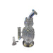 8.5" Pineapple Themed Water Pipe - Clear - (1 Count)-Hand Pipes, Rigs, & Bubblers
