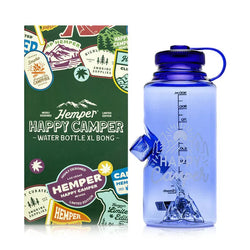 8.6” Hemper Happy Camper Waterbottle XL Bong - (1 Count)-Hand Pipes, Rigs, & Bubblers