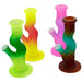 8"Double Step Frosted Curve Water Pipe - Design And Color May Vary - (1 Count)-Hand Pipes, Rigs, & Bubblers