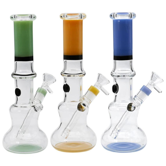 9" Milky Color Join Fancy Body Art Water Pipe - Design And Color May Vary - (1 Count)-Hand Pipes, Rigs, & Bubblers