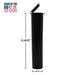 90mm Joint Tube Tube - Black, White or Clear-Joint Tubes & Blunt Tubes