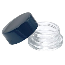 9ml Clear Glass Concentrate Container w/ Black Caps - Child Resistant - (300-30,000 Count)-