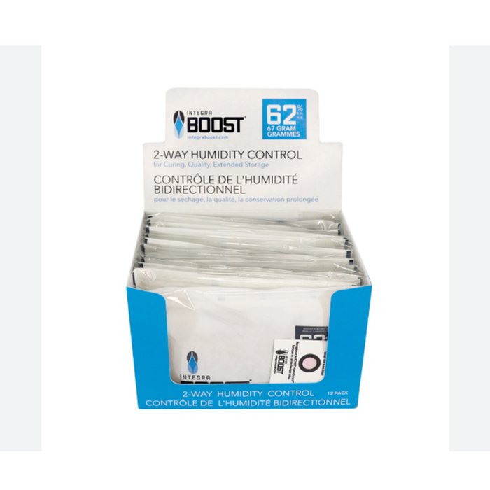 Integra Boost 67g RH 62% Humidity Pack - Individually Wrapped - (12 Count Display)-Humidity Packs-MJ Wholesale