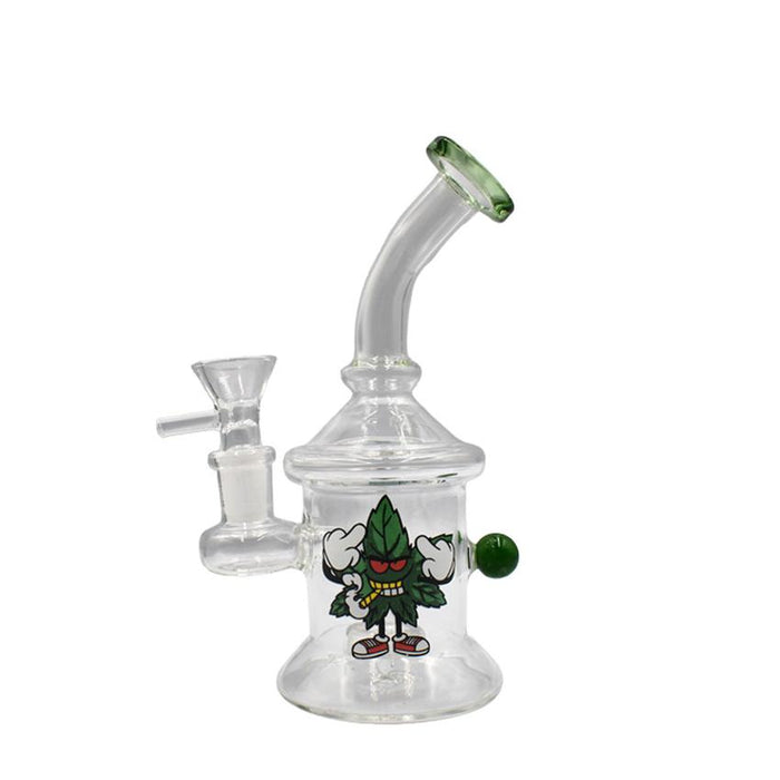 6.3" Bent Neck Nub Waterpipe - Colors May vary - (1 Count)-MJ Wholesale