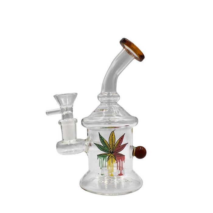 6.3" Bent Neck Nub Waterpipe - Colors May vary - (1 Count)-MJ Wholesale