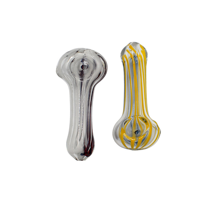 3" Glass Handpipe - Color May Vary - (2 Count)-Hand Pipes, Rigs, & Bubblers-MJ Wholesale