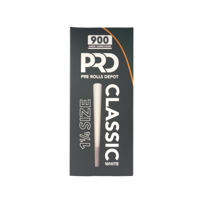 Pre Rolls Depot Paper Cones  - 1 1/4 size - White - (900 Bulk Cones Per Box)