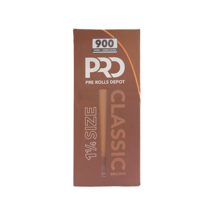 Pre Rolls Depot Paper Cones - 1 1/4 Size - Brown - (900 Bulk Cones Per Box)