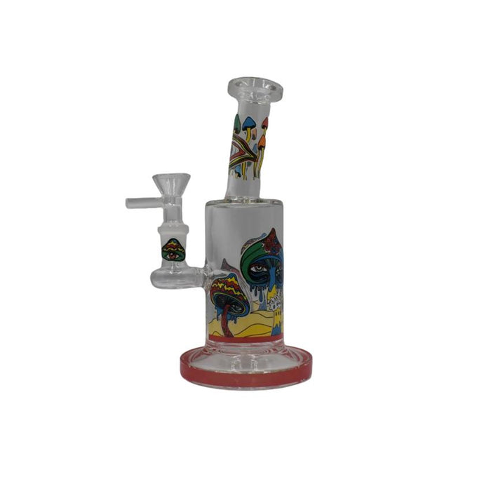7" Tilt Neck Shroom Eyed Waterpipe - Colors May Vary - (1 Count)-Hand Pipes, Rigs, & Bubblers