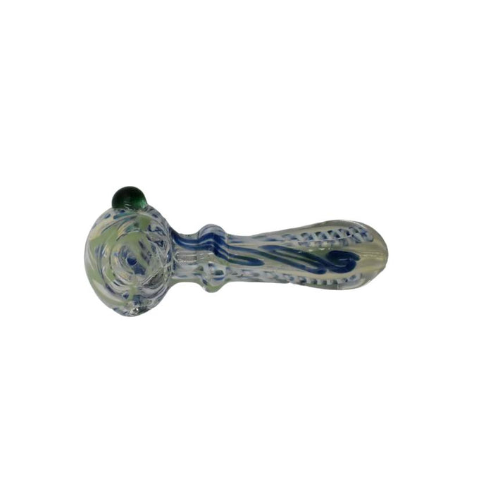 4" Rim And Ball Assortment Hand Pipe - Design May Vary - (2 Count)-Hand Pipes, Rigs, & Bubblers-MJ Wholesale