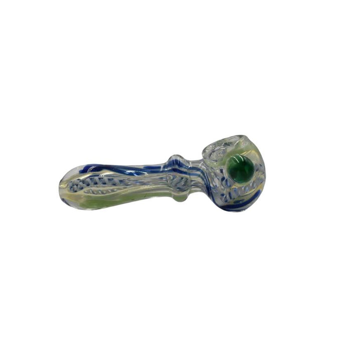 4" Rim And Ball Assortment Hand Pipe - Design May Vary - (2 Count)-Hand Pipes, Rigs, & Bubblers-MJ Wholesale