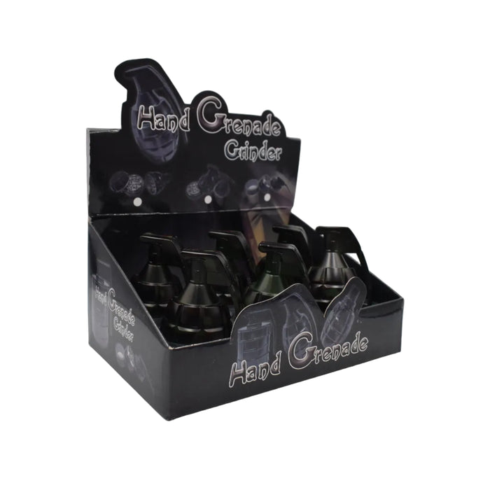 50mm 3 Part Grinder - Grenade Design - (6 Count Display)-Grinders-MJ Wholesale