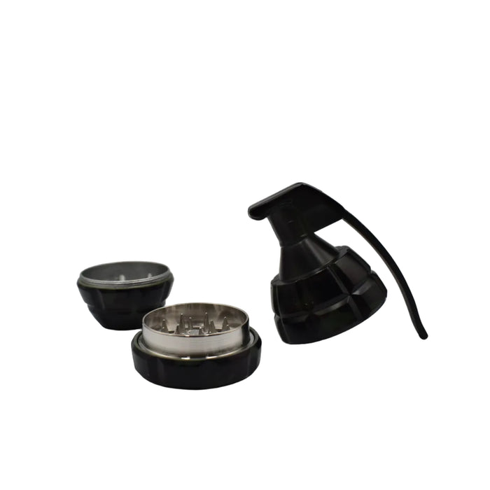 50mm 3 Part Grinder - Grenade Design - (6 Count Display)-Grinders-MJ Wholesale