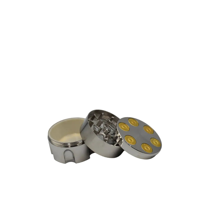 50mm 3 Part Grinder - Six Cylinder Design - (12 Count Display)-Grinders-MJ Wholesale