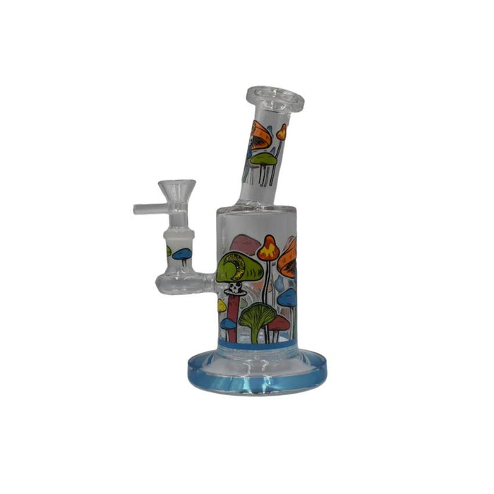 7" Tilt Neck Shroom Eyed Waterpipe - Colors May Vary - (1 Count)-Hand Pipes, Rigs, & Bubblers