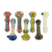 4" Down Swirl Hand Pipe - Colors Vary - Mixed Design Jar - (25 Count)-Hand Pipes, Rigs, & Bubblers