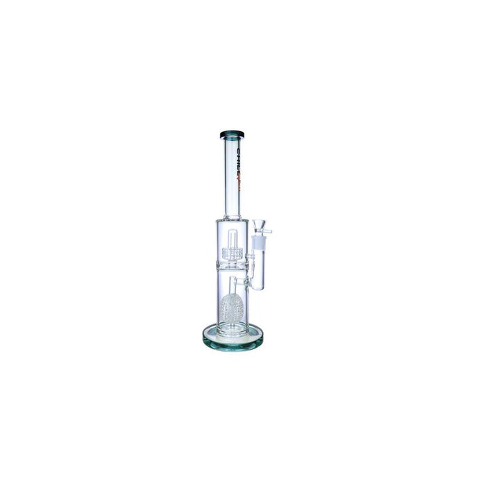 Chill Glass 19.5"Dome / Chandelier Perc Waterpipe - Colors May Vary - (1 Count)-Glass Water Pipes-MJ Wholesale
