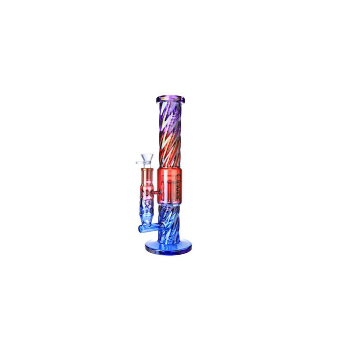Clover 14" Extended Stem Tree Arm Perc Waterpipe 50x7MM - Colors May Vary - (1 Count)-Glass Water Pipes-MJ Wholesale