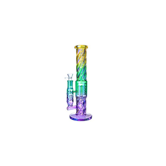 Clover 14" Extended Stem Tree Arm Perc Waterpipe 50x7MM - Colors May Vary - (1 Count)-Glass Water Pipes-MJ Wholesale