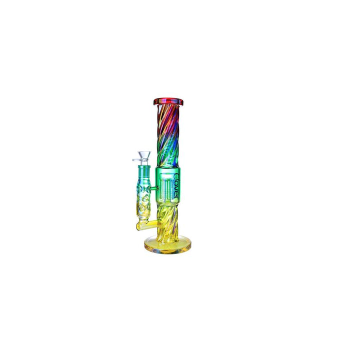Clover 14" Extended Stem Tree Arm Perc Waterpipe 50x7MM - Colors May Vary - (1 Count)-Glass Water Pipes-MJ Wholesale