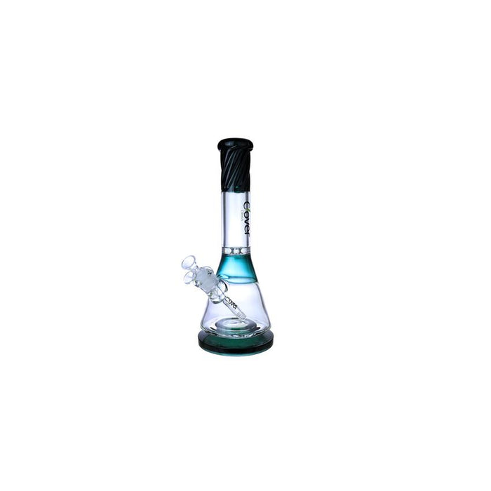 Clover 14" Half Spiral Over Base Beaker Waterpipe 50x7MM - Colors May Vary - (1 Count)-Glass Water Pipes-MJ Wholesale