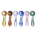 Clover 4.2" Sherlock Four Hole Handpipe - Colors May Vary - (1 Count)-Hand Pipes-MJ Wholesale