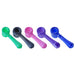 Clover 4.9" Crackle Handpipe - Colors May Vary- (1 Count)-Hand Pipes-MJ Wholesale