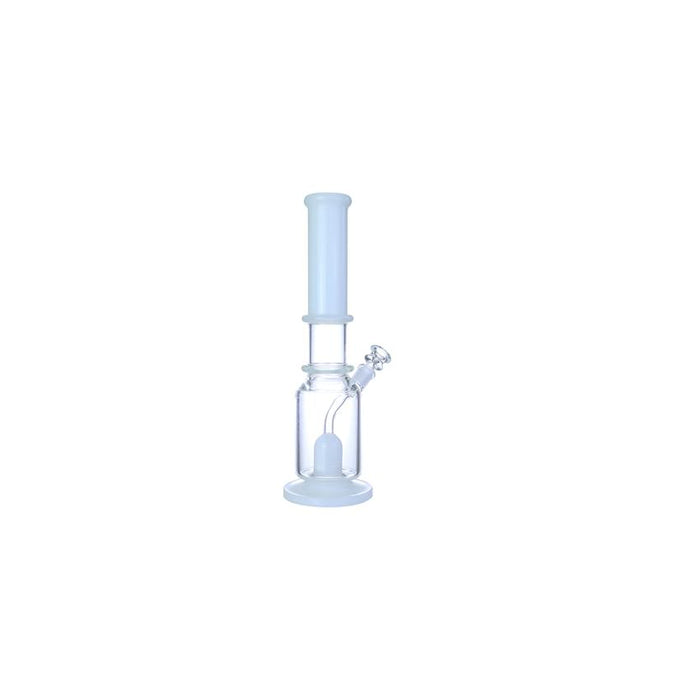 Clover 14" Inline Drop Perc Waterpipe - Colors May Vary - (1 Count)-Glass Water Pipes-MJ Wholesale