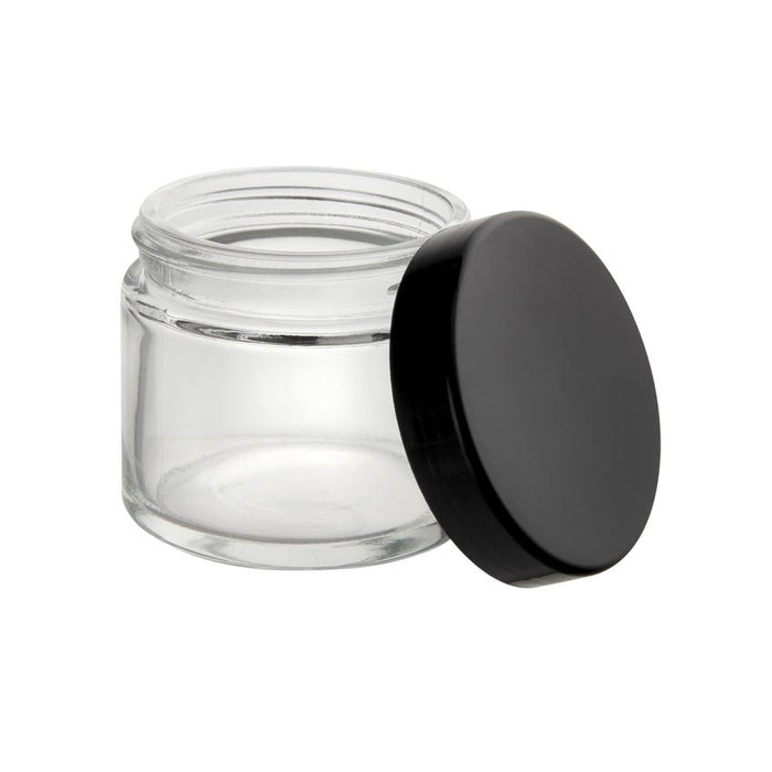 Loud Lock Glass Jar w/ Cap - 2oz / 60mm - 100pc - Child Resistant-Glass Jars-MJ Wholesale