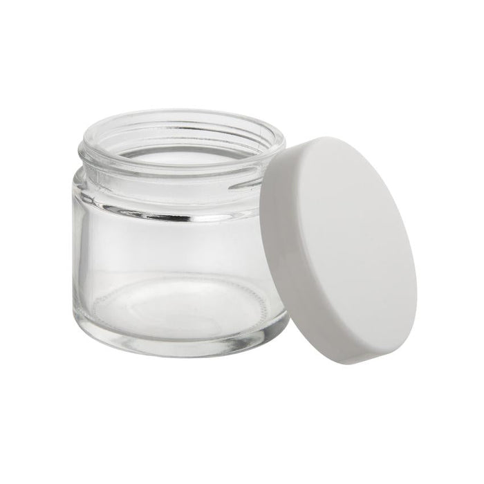 Loud Lock Glass Jar w/ Cap - 2oz / 60mm - 100pc - Child Resistant-Glass Jars-MJ Wholesale