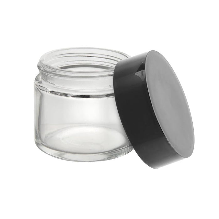 Loud Lock Glass Jar w/ Cap - 2oz / 60mm - 100pc - Child Resistant-Glass Jars-MJ Wholesale