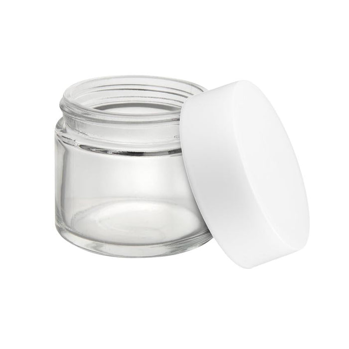 Loud Lock Glass Jar w/ Cap - 2oz / 60mm - 100pc - Child Resistant-Glass Jars-MJ Wholesale