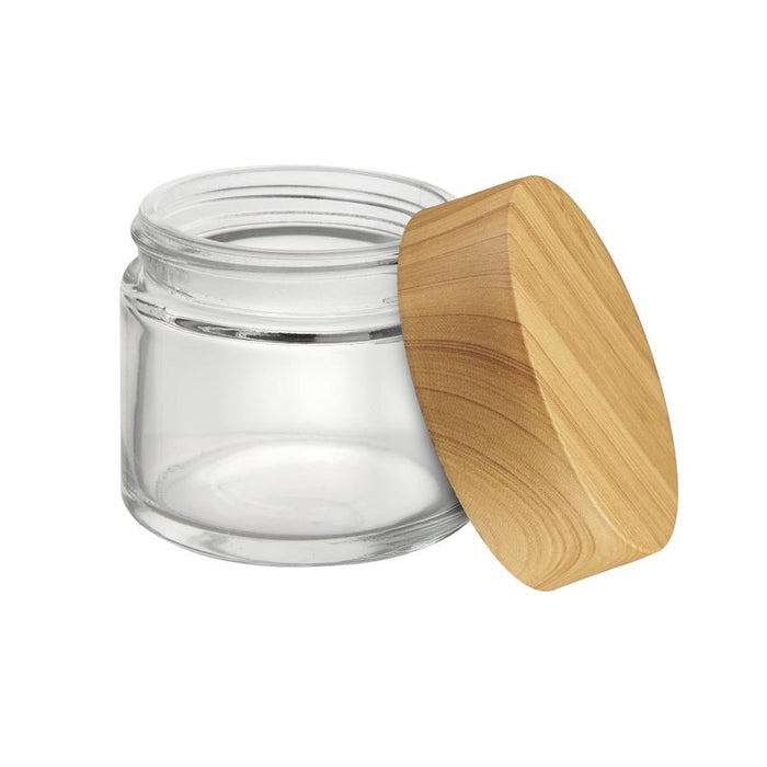 Loud Lock Glass Jar w/ Cap - 2oz / 60mm - 100pc - Child Resistant-Glass Jars-MJ Wholesale