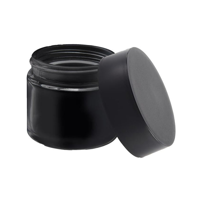 Loud Lock Glass Jar w/ Cap - 2oz / 60mm - 100pc - Child Resistant-Glass Jars-MJ Wholesale